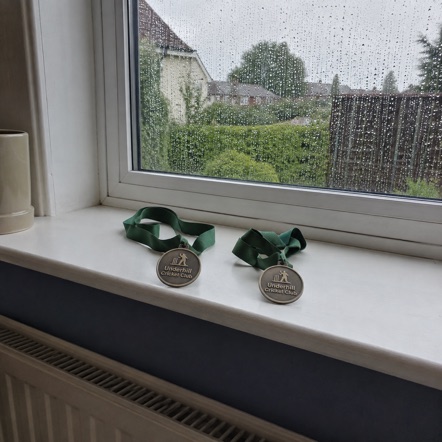 Custom award medals - customer photo