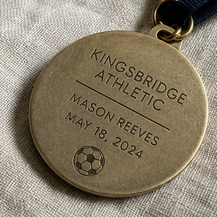 Engraved Back Medals